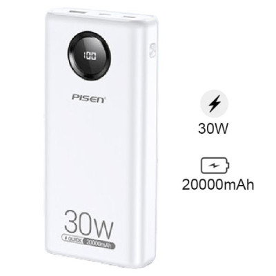 Sạc Dự Phòng Pisen Quick Power Cube 30W 20000mAh