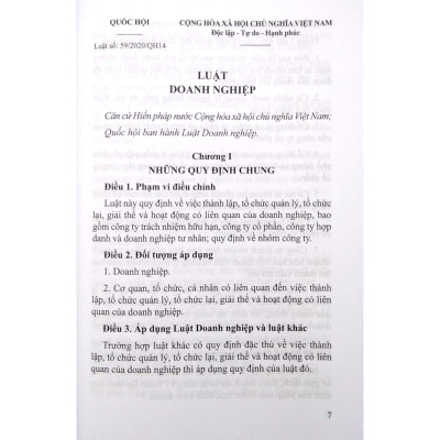 Luật Doanh Nghiệp Song Ngữ Việt-Anh