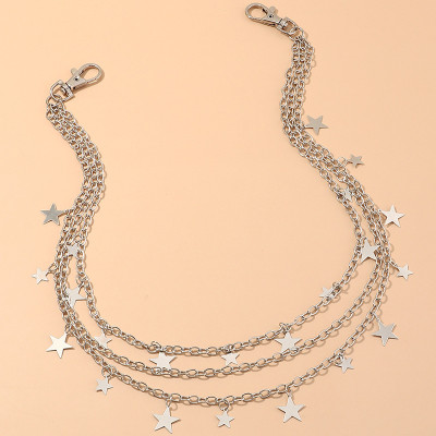 Dây xích đeo thắt lưng 3 lớp ngôi sao