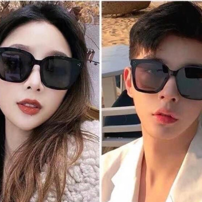 Kính râm, Kính mát Thời Trang Unisex Mắt Vuông Gọng Nhựa Full Đen