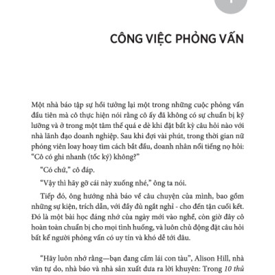 Nghệ Thuật Phỏng Vấn - Một Hướng Dẫn Dành Cho Các Nhà Báo Và Người Viết Chuyên Nghiệp - TRE