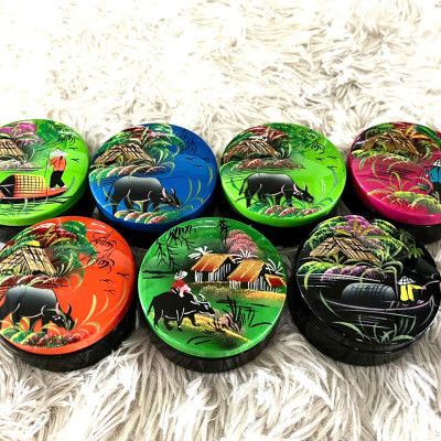 Hủ phấn nhỏ xinh xắn sơn mài đựng đồ vật nhỏ , trang sức, làm quà tặng,...