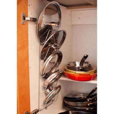 Giá Inox Treo Tường Để Vung Xoong Nồi Gía Kệ Treo Úp Nắp Vung, Nắp Nồi Bằng Inox Cao Cấp