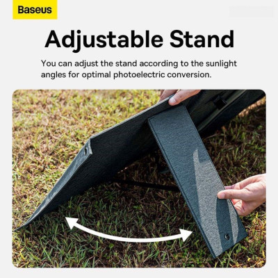 Bộ sạc năng lượng mặt trời Baseus Energy Stack Solar Panel 100W CCNL050006- hàng chính hãng