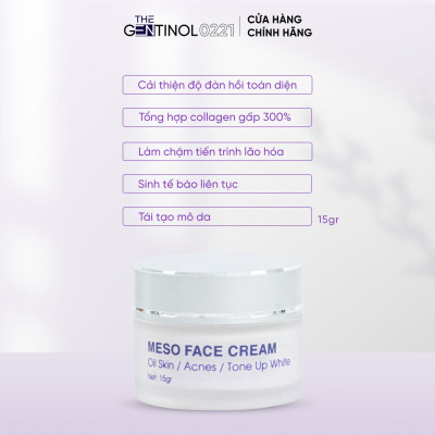 Combo kem phân hủy sắc tố, xử lý nám da, hỗ trợ da trắng sáng mịn màng The Gentinol 0221