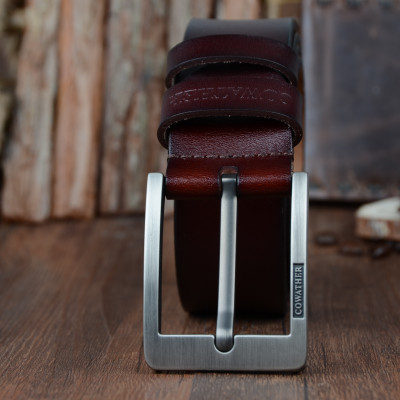 Thắt Lưng Da Bò Chính hãng COWATHER XF004 Nâu