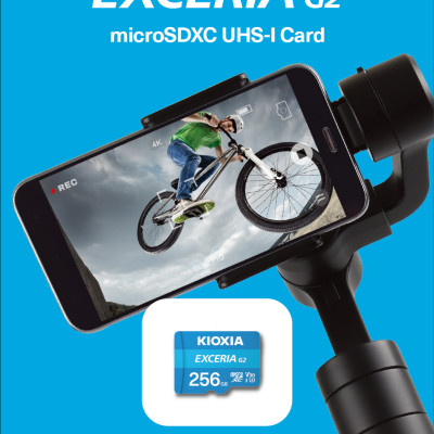 Thẻ nhớ Micro SD Kioxia EXCERIA G2 UHS-I C10 U3 V30, Ghi hình 4K chuẩn A1, tốc độ đọc 100mb/s - Hàng chính hãng