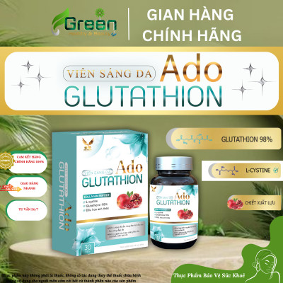 COMBO Viên sáng da Ado Glutathion và Gel rửa mặt BABE Stop AKN Purifying Cleansing Gel (100ml)