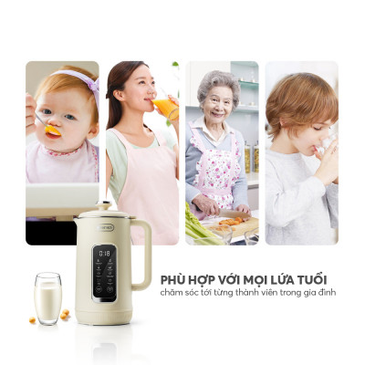 Máy làm sữa hạt Elmich 1L CBE-8650, Hàng chính hãng, 7 chế độ nấu, tự làm sạch, điều khiển cảm ứng - JoyMall