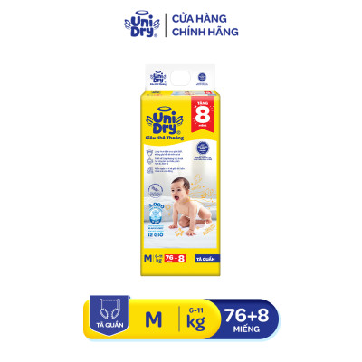 Tã quần UniDry Siêu khô thoáng gói Jumbo mới size M