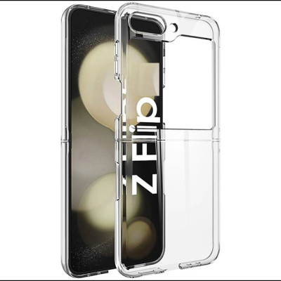 Ốp lưng trong suốt chống sốc cho Samsung Galaxy Z Flip 7 / Z FLip 6 / Z Flip 5 hiệu Likgus Crystal - Bảo vệ toàn diện, chống sốc chống va đập, đệm khí 4 góc - Hàng nhập khẩu