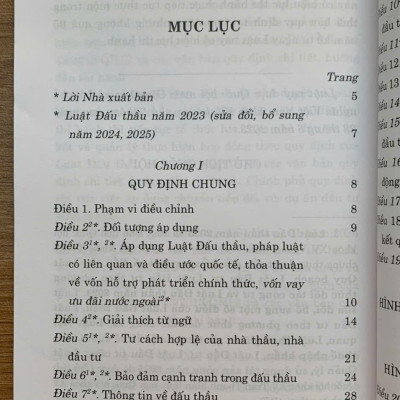 Luật Đấu Thầu năm 2023 (Sửa đổi, bổ sung năm 2024, 2025)
