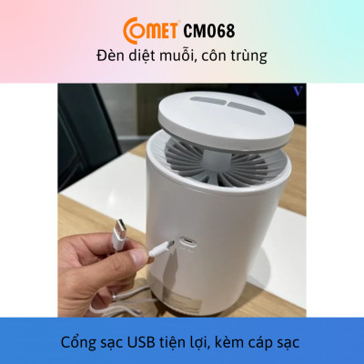 Đèn diệt muỗi đa năng 3 trong 1 Quạt-Lưới điện-Tia cực tím Comet CM068 – Hàng chính hãng