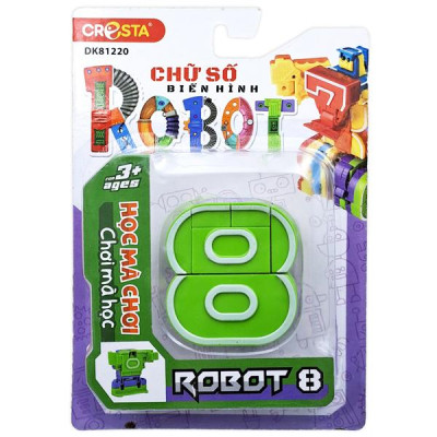 Đồ Chơi Lắp Ráp Biến Hình Robot Chữ Số 8 - Cresta DK81220