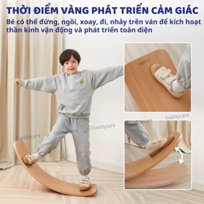 Ván thăng bằng, ván cong bập bênh Mideer Wobble Balance Board, đồ chơi cho bé 2,3,4,5,6 tuỏi