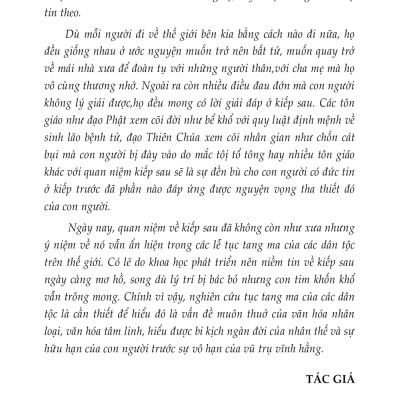 Phong Tục Tang Lễ Xưa Và Nay