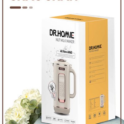 [Hàng Chính Hãng] Máy Làm Sữa Hạt DrHomie AN60 - Phiên Bản Chống Khê, Chống Trào Hàng Đầu Việt Nam - Bảo Hành 12 Tháng
