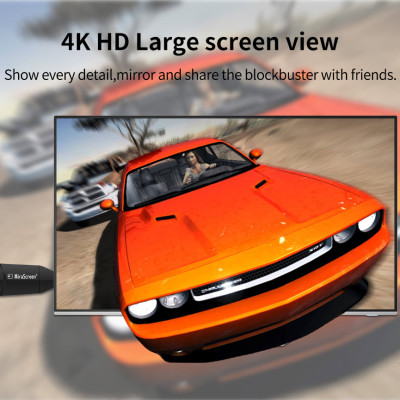 MiraScreen K6 - HDMI Không Dây - Thiết Bị HDMI Không Dây Mirascreen Kết Nối Điện Thoại,Máy Tính, Tivi Chất Lượng 4K Đạt Chuẩn Hiện Đại Đảm Bảo Chất Lượng Truyền Tải Luôn Ổn Định Và Nhanh Chóng - Phá Bỏ Mọi Giới Hạn Công Nghệ - Hàng Chính Hãng