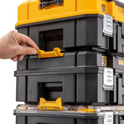 THÙNG ĐỰNG ĐỒ NGHỀ 5 NGĂN TSTAK (450X490X940)MM DEWALT DWST83412-1 - HÀNG CHÍNH HÃNG