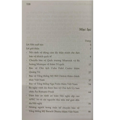 Sách - Chuyện Bảo Vệ Các Chính Khách Quốc Tế Đến Việt Nam - NXB Chính Trị Quốc Gia