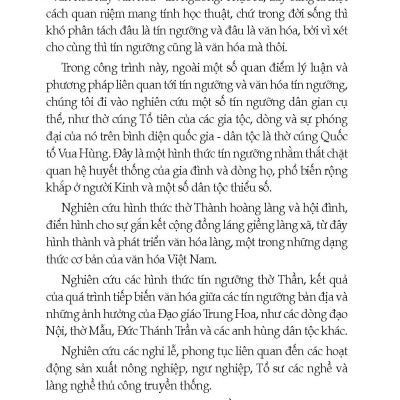 Tín Ngưỡng Và Sinh Hoạt Văn Hóa Cộng Đồng