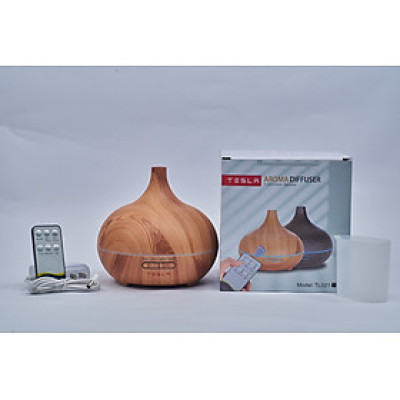 Máy khuếch tán tinh dầu hàng chính hãng TESLA, máy xông tinh dầu hình bầu tiên TL021 tạo độ ẩm và khử mùi không khí có đèn đổi màu