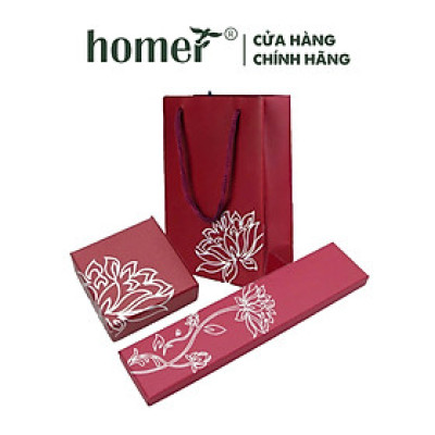 Hộp Đựng Trang Sức Hoa Sen Màu Bạc – Hộp Giấy Quà Tặng Vòng Tay Phong Thủy