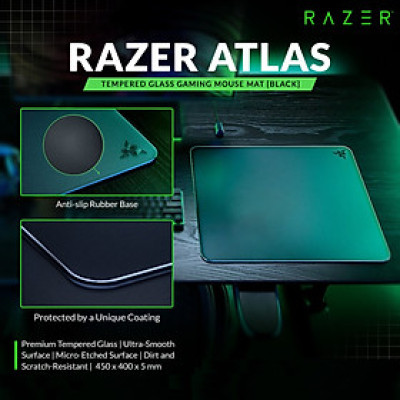 Tấm lót chuột Razer Atlas_Mới, hàng chính hãng