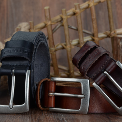 Thắt Lưng Da Bò Chính hãng COWATHER XF018 Đen