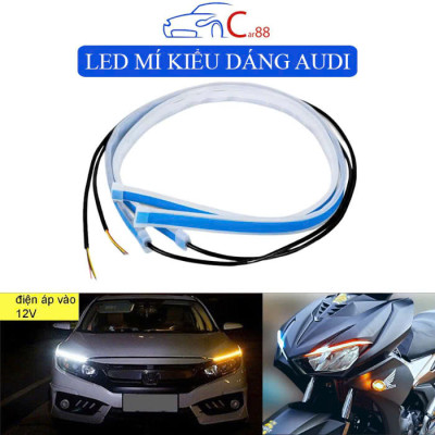 Bộ 2 Dây Đèn LED Mí Xinhan Kiểu Audi Hiệu Ứng Đèn Độc Đáo - Đồ Chơi Xe Máy và Ô Tô Loại Tốt