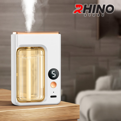 Máy phun sương tinh dầu Rhino H601 tạo ẩm 5 chế độ, tích điện, nhỏ gọn, dán tường - Hàng chính hãng