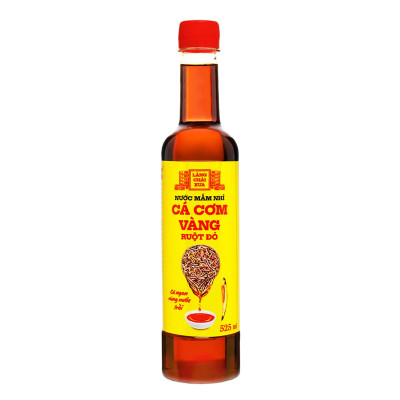 Nước mắm nhỉ cá cơm vàng ruột đỏ Làng Chài Xưa 525ml/chai cá ngon vùng nước trồi 300 năm truyền thống