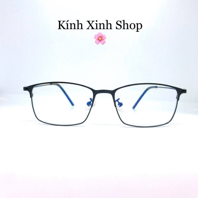 Gọng kính cận, Kính giả cận mắt vuông kim loại tăm cho Nam và Nữ G942 (Nhiều màu)