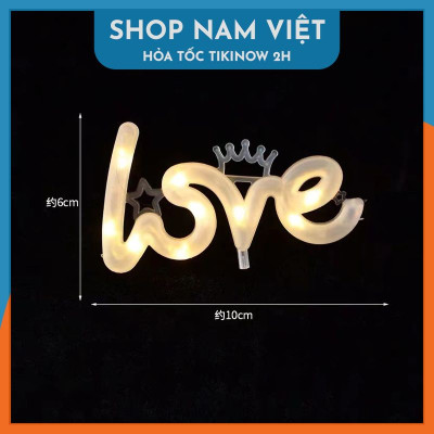 Đèn Led Chữ LOVE Trang Trí Bánh Kem, Hộp Quà, Cây Thông