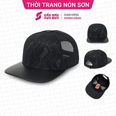 Mũ snapback hiphop NÓN SƠN hoa văn ngẫu nhiên MC210AK-ĐN4HV