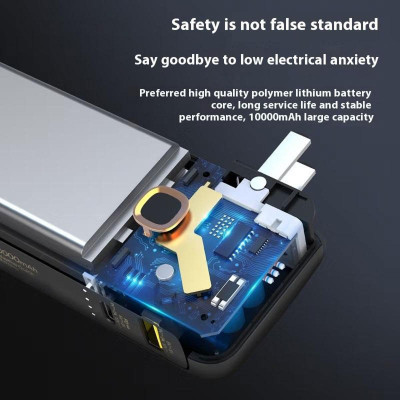 Sạc Dự Phòng 2 In 1 Có Chân Cắm - Quick High Power Box 10000MAH 20W - Pisen TS-D308 (Mẫu Màu Giao Ngẫu Nhiên)