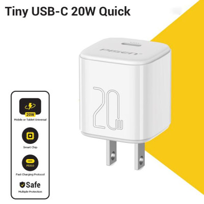 Sạc Nhanh Pisen Quick - Mr White Tiny USB-C 20W