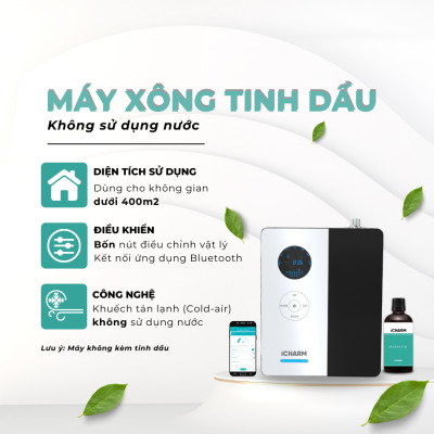 Máy xông tinh dầu, khuếch tán tạo mùi thơm công nghiệp khách sạn, spa, showroom i122 iCHARM