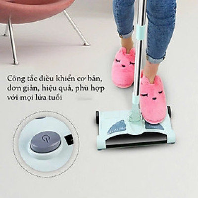 Chổi Lau Nhà Kết Hợp Hút Bụi Đa Năng 3 Trong 1 – Quét, Lau, Hút Tự Động Xoay 360° , vòi nước