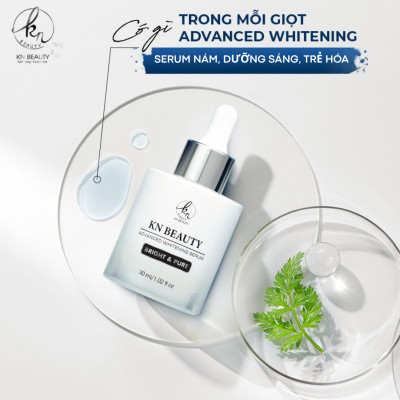 [Mẫu cũ] Bộ 2 sản phẩm Trắng Da Ngừa Nám KN Beauty: Kem dưỡng 10g + Serum 30ml