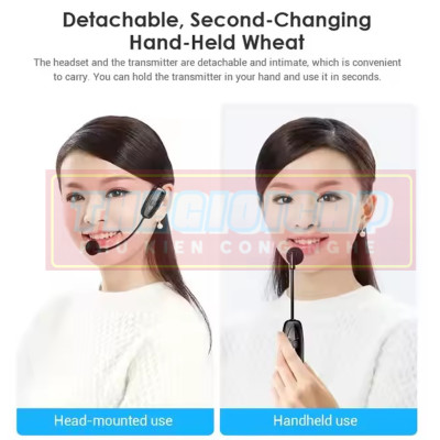 ROGTZ Micro Cài Đầu Không Dây 2.4G Cho Máy Trợ Giảng G18 - Hàng Nhập Khẩu