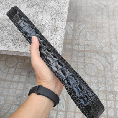 Thắt Lưng Da Cá Sấu Liền Bản Rộng 4cm 