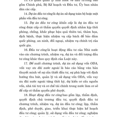 Luật đầu tư công 2024 - bản in 2025