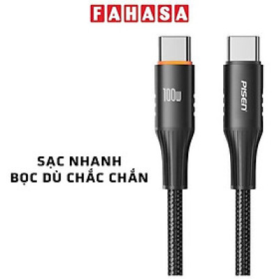 Cáp Sạc Nhanh Thông Minh Tự Ngắt Pisen Pro - Fox Intelligent PowerOff USB-C PD 100W 1.2m