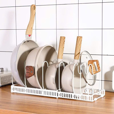 Kệ Để Nồi Chảo Đa Năng - Giá Úp Nồi Điều Chỉnh Độ Dài, Tiết Kiệm Không Gian, Kệ Nhà Bếp - HÀNG CHÍNH HÃNG MINIIN
