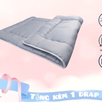 Nệm Bông Gòn Xuất Nhật, Nệm Trải Sàn Tiện Lợi, Đệm Văn Phòng Size 1m x 2m; 1.4m x 2m; 1.6m x 2m
