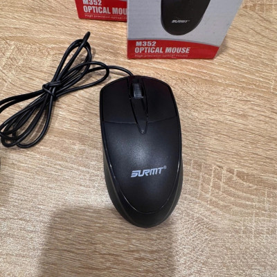 Chuột máy tính văn phòng SURMT M352 có dây chuẩn cổng USB 1000dpi thiết kế ôm gọn tay dễ chịu - Optical mouse - miếng lót chuột
