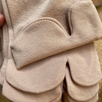 Set 5 đôi vớ da nữ xỏ ngón loại dày có gai chống trượt loại dài