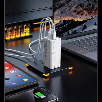 Sạc Nhanh Pisen Pro - Mecha GaNUltra 70W 2C1A