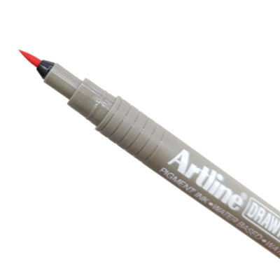 Bút Vẽ Kĩ Thuật Brush Artline EK-23FN - Màu Đỏ